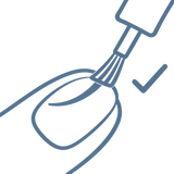 Simple brush-on